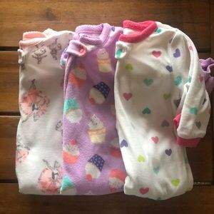 3 footed fleece pajamas